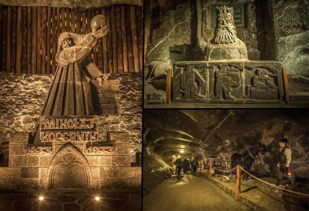 wieliczka zoutmijnen beeldhouwwerken krakau